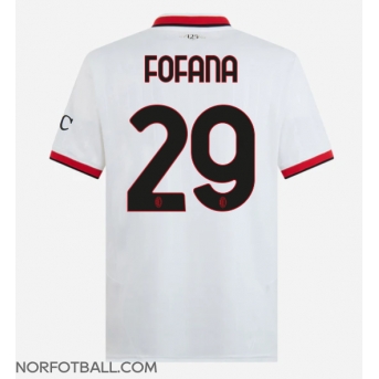 Billige Fotballdrakt AC Milan Youssouf Fofana #29 Replika Bortedrakt 2024-25 Kortermet